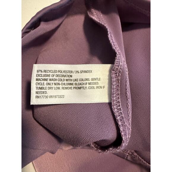 Wild Fable Purple Satin Slip Skirt Size Medium Long Length Skirt - Picture 8 of 8